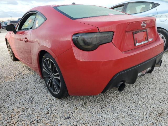 JF1ZNAA13D2720642 - 2013 TOYOTA SCION FR-S RED photo 3