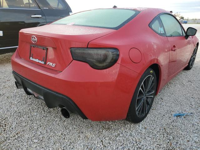JF1ZNAA13D2720642 - 2013 TOYOTA SCION FR-S RED photo 4