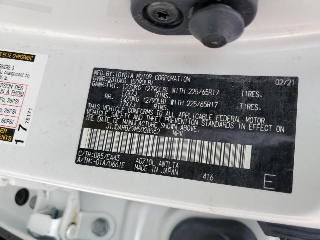 JTJDARBZ9M5028562 - 2021 LEXUS NX 300 BAS 白色 照片 10