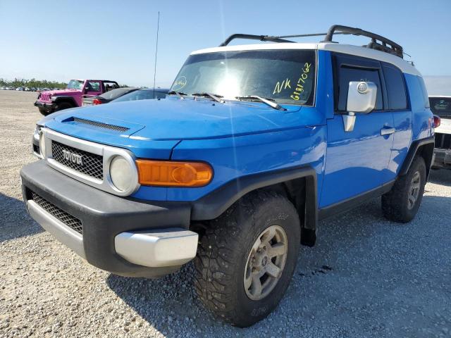 JTEBU11F670044063 - 2007 TOYOTA FJ CRUISER BLUE photo 2