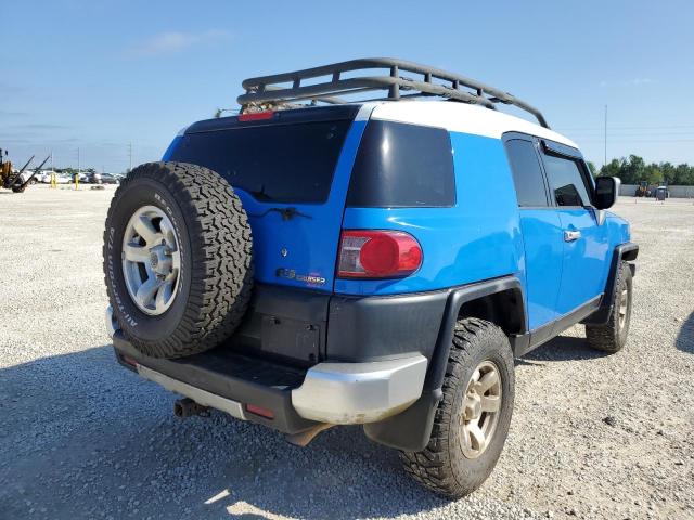 JTEBU11F670044063 - 2007 TOYOTA FJ CRUISER BLUE photo 4