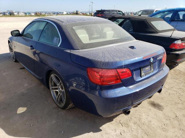 WBADX1C56DJ128783 - 2013 BMW 335 I SULE BLUE photo 3