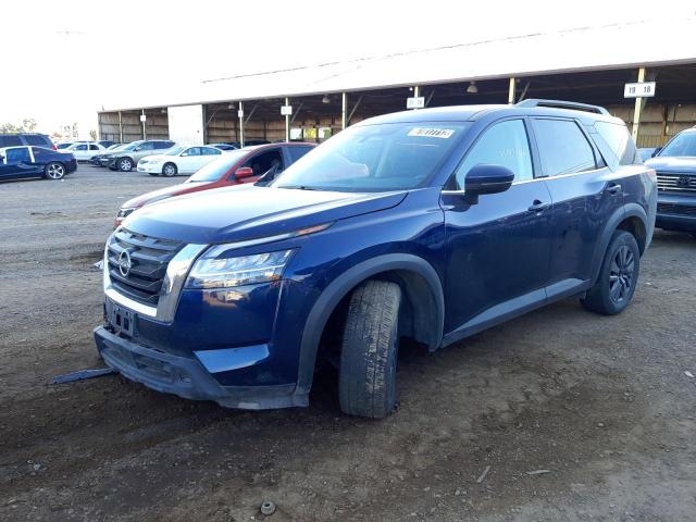 5N1DR3BA2NC217095 - 2022 NISSAN PATHFINDER BLUE photo 1