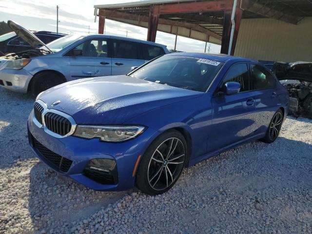 3MW5R1J02L8B38968 - 2020 BMW 330I BLUE photo 2