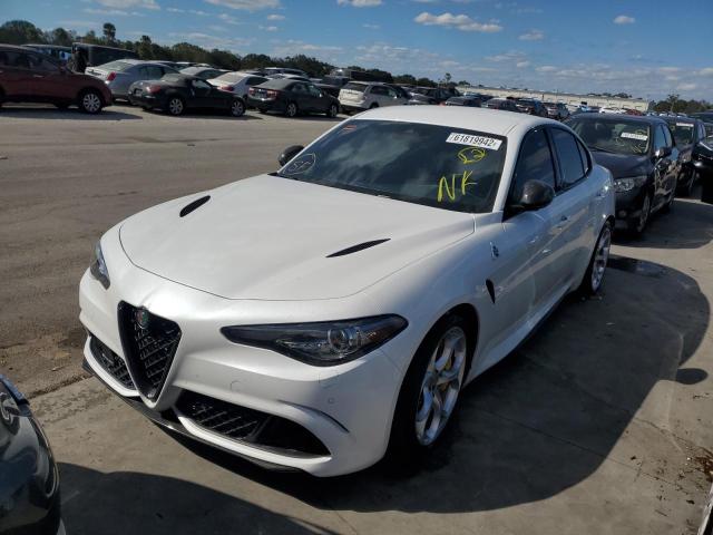 ZARFAMEV6M7646147 - 2021 ALFA ROMEO GIULIA QUA WHITE photo 2