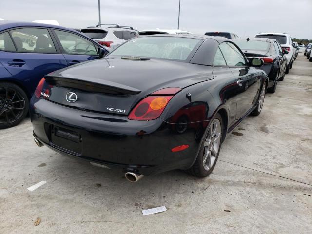 JTHFN48Y120020529 - 2002 LEXUS SC 430 BLACK photo 4