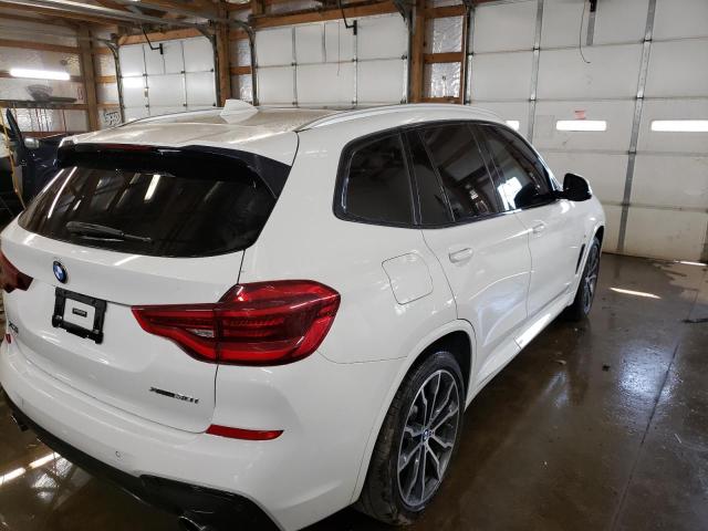 5UXTR9C57KLE19254 - 2019 BMW X3 XDRIVE3 WHITE photo 4