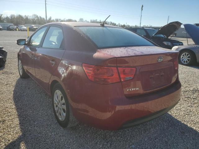 KNAFU4A25A5863626 - 2010 KIA FORTE EX RED photo 3