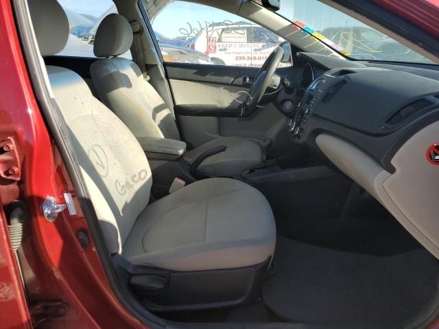 KNAFU4A25A5863626 - 2010 KIA FORTE EX RED photo 5