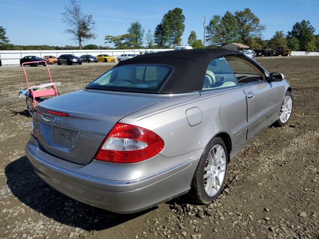 WDBTK56F39T107828 - 2009 MERCEDES-BENZ CLK 350 SILVER photo 4