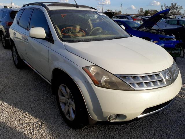 JN8AZ08T77W507580 - 2007 NISSAN MURANO SL WHITE photo 1