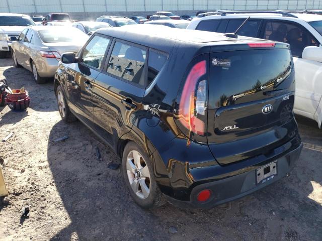 KNDJN2A20H7416568 - 2017 KIA SOUL BLACK photo 3