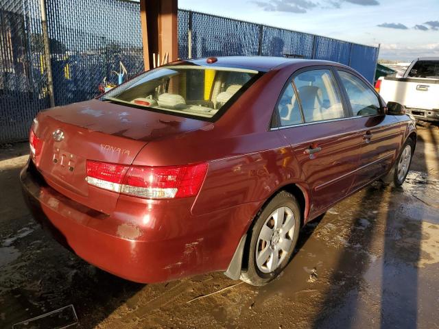 5NPET46C97H281766 - 2007 HYUNDAI SONATA GLS BURGUNDY photo 4