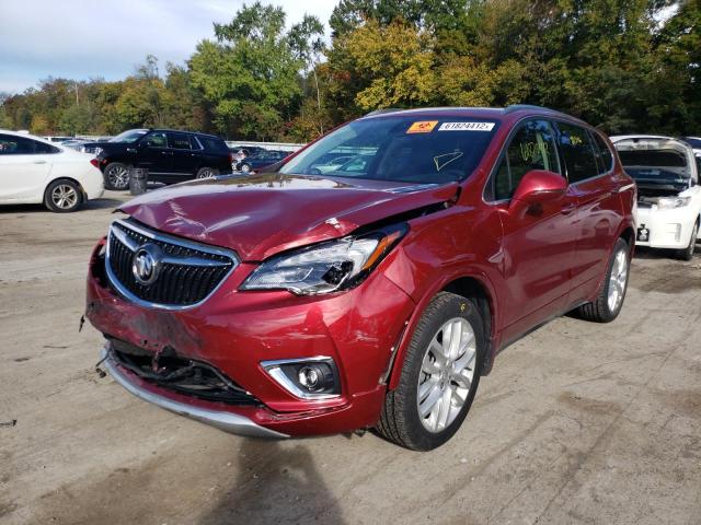 LRBFX3SX3KD019833 - 2019 BUICK ENVISION P RED photo 2