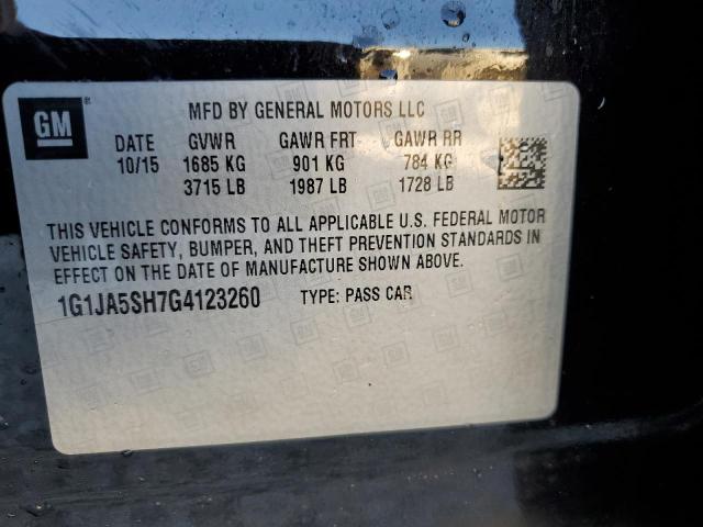 1G1JA5SH7G4123260 - 2016 CHEVROLET SONIC LS  照片 10