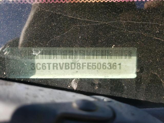 3C6TRVBD8FE506361 - 2015 RAM PROMASTER WHITE photo 10