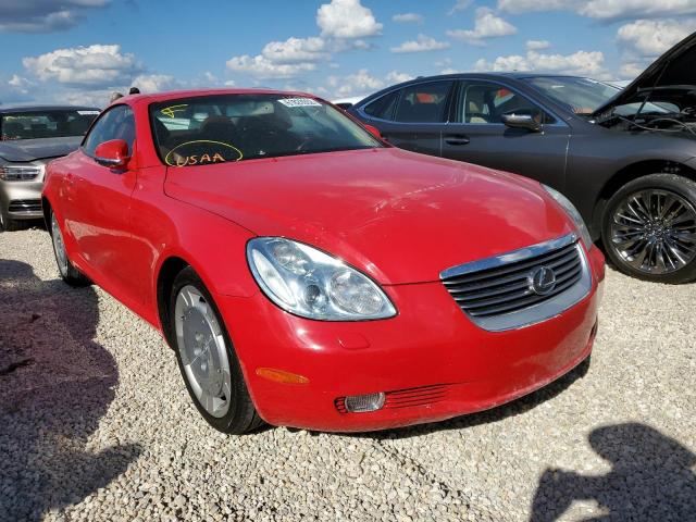 JTHFN48Y120031675 - 2002 LEXUS SC 430 RED photo 1