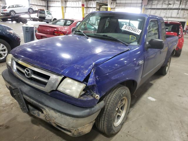 4F4YR16D74TM10198 - 2004 MAZDA B2300 CAB BLUE photo 2