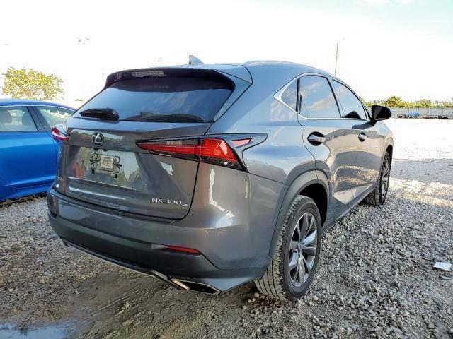 JTJSARBZ5M2200028 - 2021 LEXUS NX 300 BAS GRAY photo 4