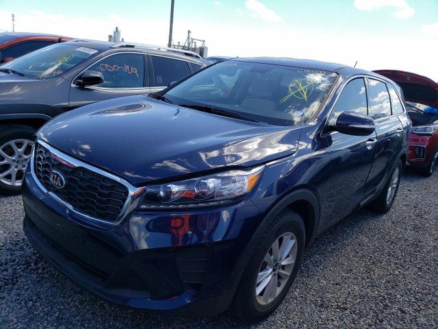 5XYPG4A34LG671910 - 2020 KIA SORENTO L BLUE photo 2