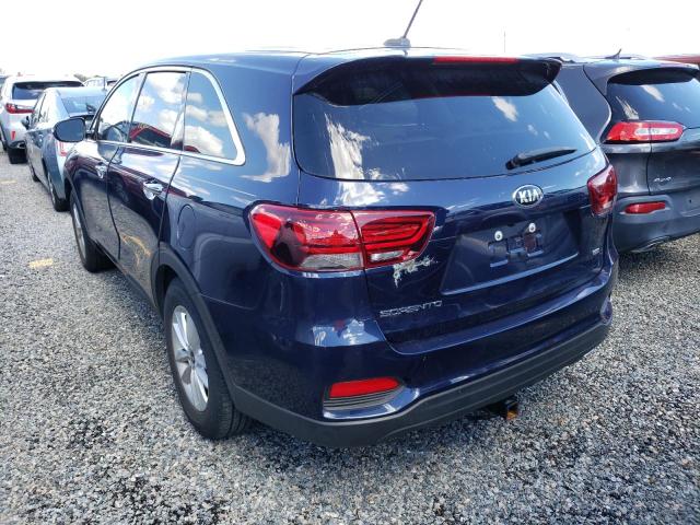 5XYPG4A34LG671910 - 2020 KIA SORENTO L BLUE photo 3