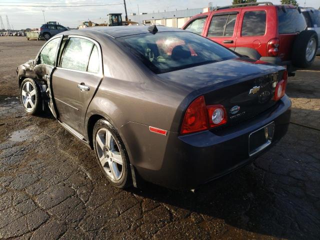 1G1ZC5E07CF254206 - 2012 CHEVROLET MALIBU 1LT ნაცრისფერი ფოტო 3