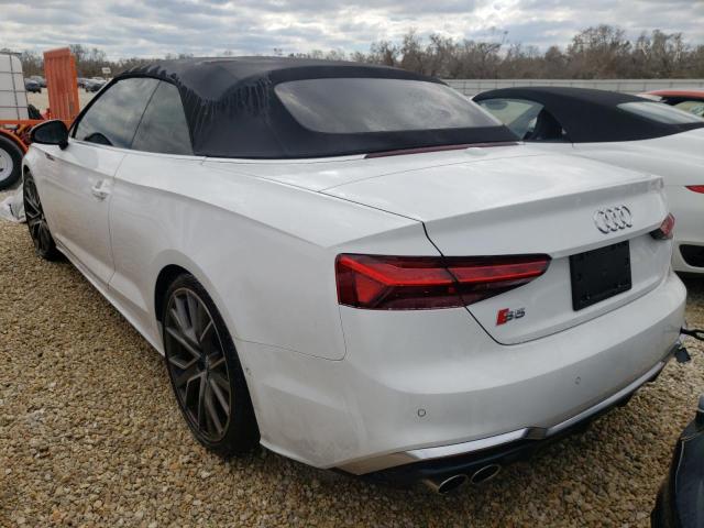WAUY4GF57LN004487 - 2020 AUDI S5 PRESTIG WHITE photo 3