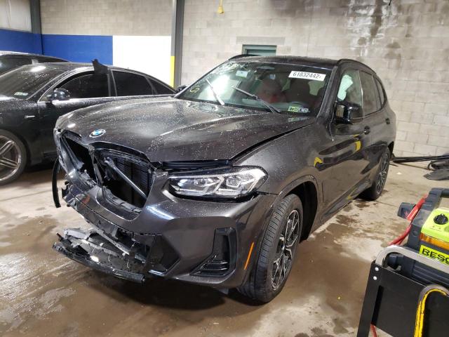 5UX83DP02N9L72979 - 2022 BMW X3 XDRIVEM გრაფიტი ფოტო 2