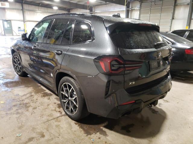 5UX83DP02N9L72979 - 2022 BMW X3 XDRIVEM CHARCOAL photo 3