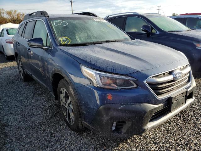 4S4BTANC9M3116001 - 2021 SUBARU OUTBACK LI BLUE photo 1