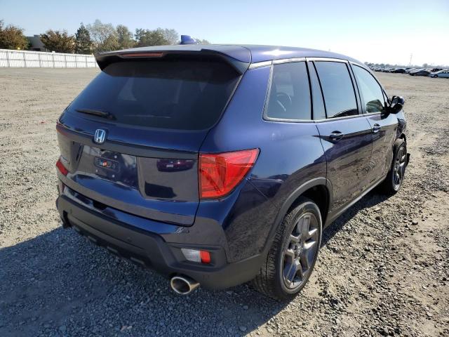 5FNYF7H54NB001462 - 2022 HONDA PASSPORT E 蓝色 照片 4