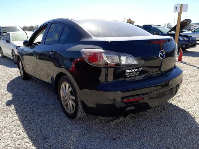 JM1BL1V71C1648764 - 2012 MAZDA 3 I BLACK photo 3