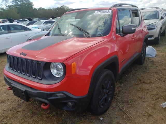 ZACCJBCB7JPG83877 - 2018 JEEP RENEGADE T RED photo 2