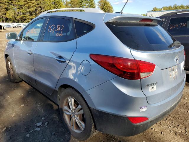 KM8JUCACXCU492516 - 2012 HYUNDAI TUCSON BLUE photo 3