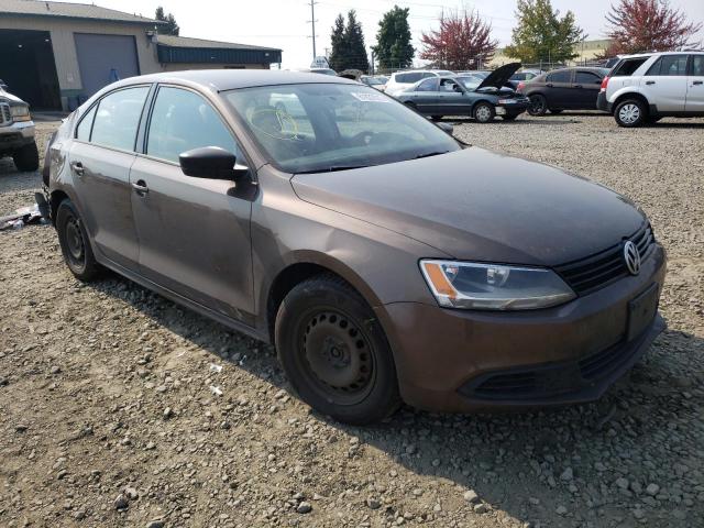 3VW1K7AJ2DM431888 - 2013 VOLKSWAGEN JETTA BASE BROWN photo 1