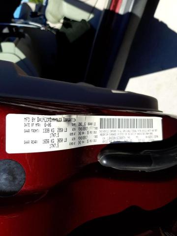 1J8HG58N16C368974 - 2006 JEEP COMMANDER მუქწითელი ფოტო 10