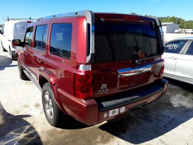 1J8HG58N16C368974 - 2006 JEEP COMMANDER მუქწითელი ფოტო 3