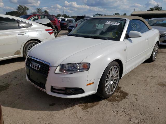 WAUAF48H69K006811 - 2009 AUDI A4 2.0T CA WHITE photo 2