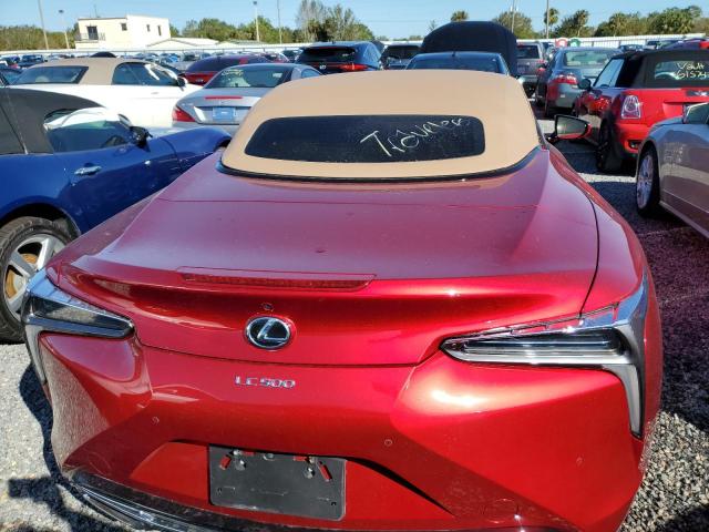 JTHKPAAY1MA102419 - 2021 LEXUS LC 500 RED photo 6