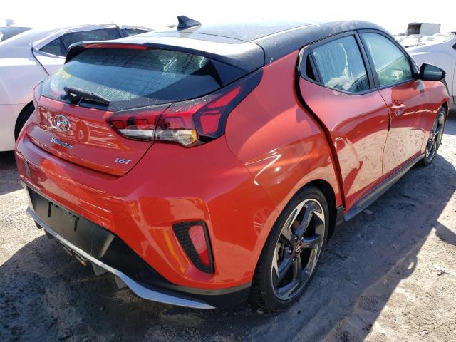 KMHTH6AB3KU008741 - 2019 HYUNDAI VELOSTER T ORANGE photo 4