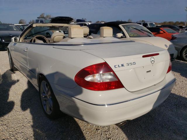 WDBTK56F18F255604 - 2008 MERCEDES-BENZ CLK 350 WHITE photo 3