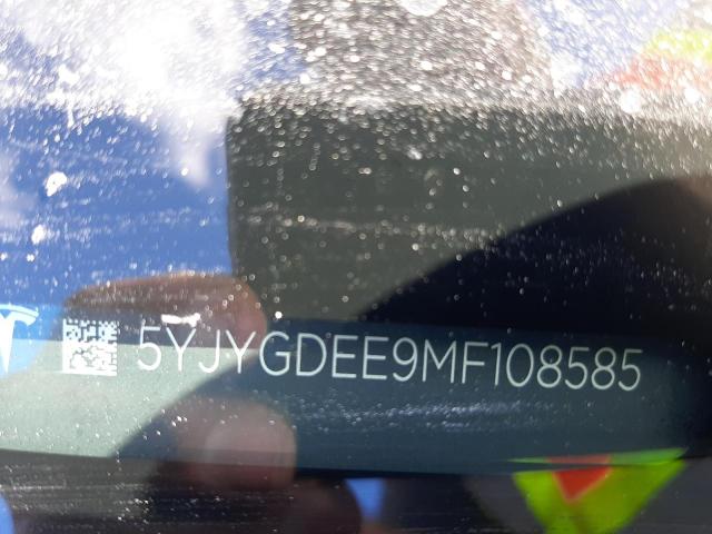 5YJYGDEE9MF108585 - 2021 TESLA MODEL Y رمادي صورة 10