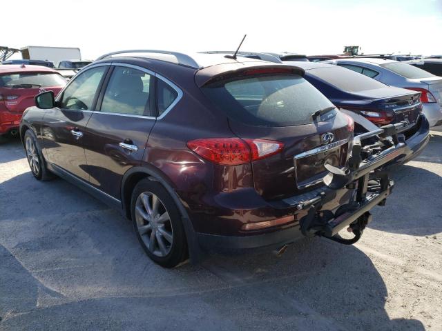 JN1BJ0HP1DM430550 - 2013 INFINITI EX37 BASE BURGUNDY photo 3