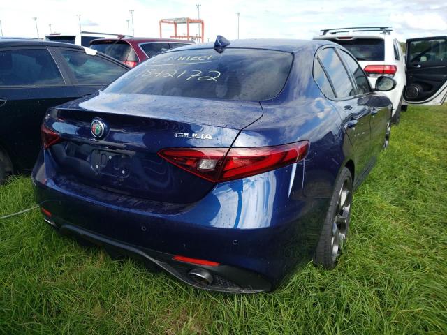 ZARFAMBN0K7620807 - 2019 ALFA ROMEO GIULIA TI BLUE photo 4