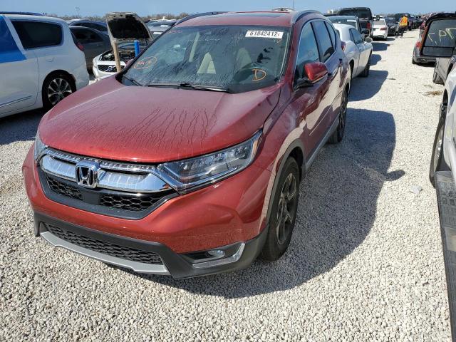 5J6RW1H92JL015253 - 2018 HONDA CR-V TOURI RED photo 2