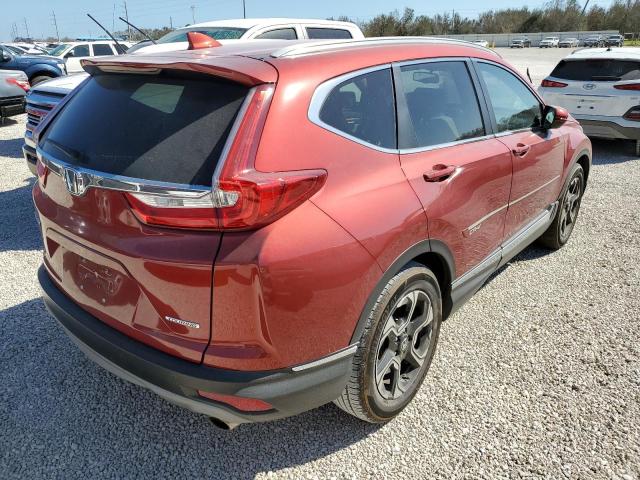 5J6RW1H92JL015253 - 2018 HONDA CR-V TOURI RED photo 4