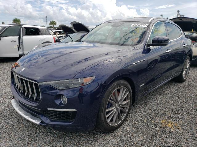 ZN661YUL5LX352494 - 2020 MASERATI LEVANTE S BLUE photo 2