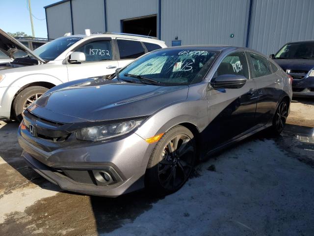 2HGFC2F89LH593921 - 2020 HONDA CIVIC SPOR GRAY photo 2