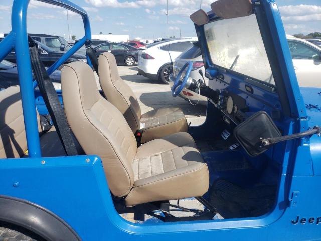 J7A93EH007752 - 1977 JEEP WRANGLER BLUE photo 5