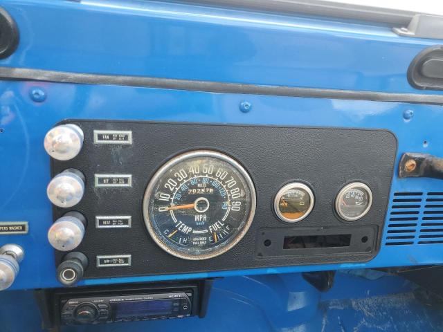 J7A93EH007752 - 1977 JEEP WRANGLER BLUE photo 8